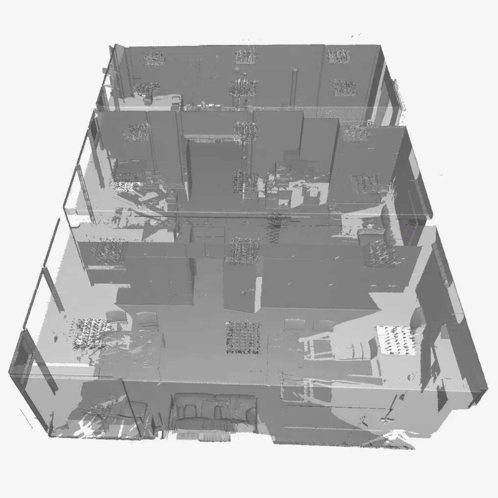 3D scan of an entire floor of an apartment